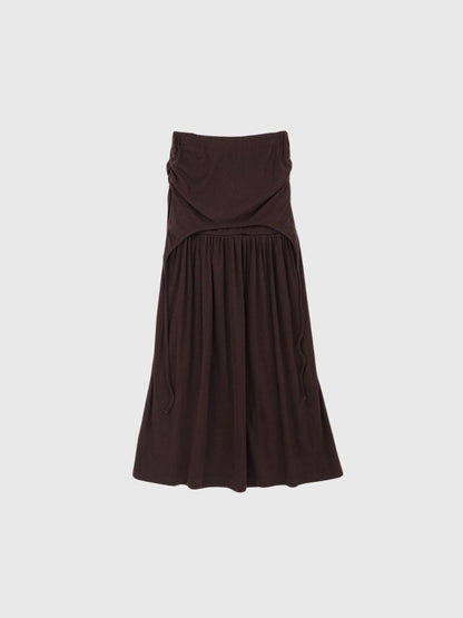 drape gathered long skirt