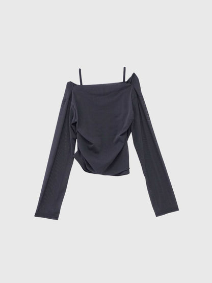 sheer mesh tops