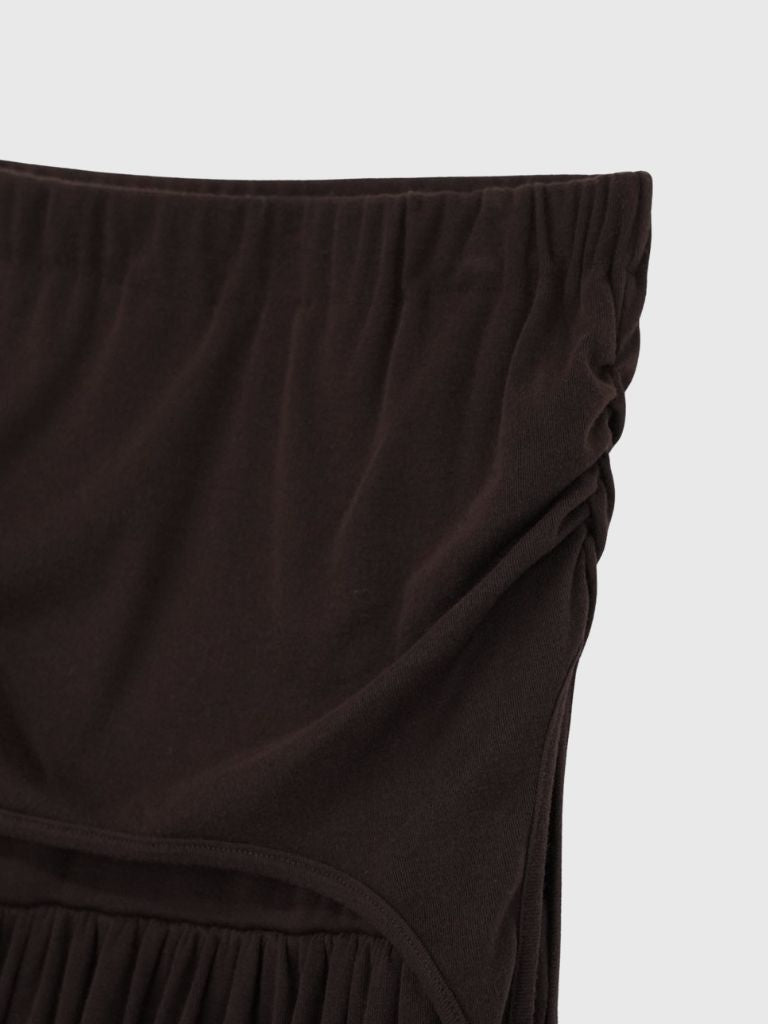 drape gathered long skirt