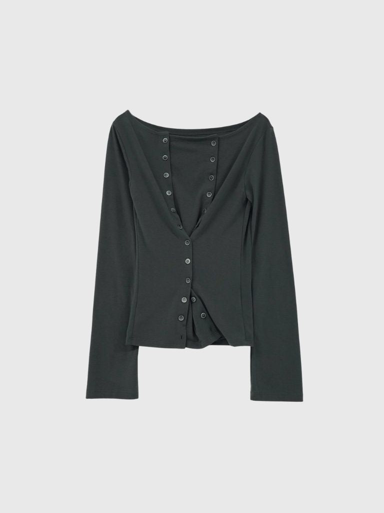 double row button tops