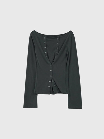 double row button tops