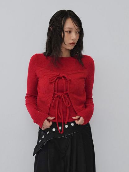 ribbon layered tube tops