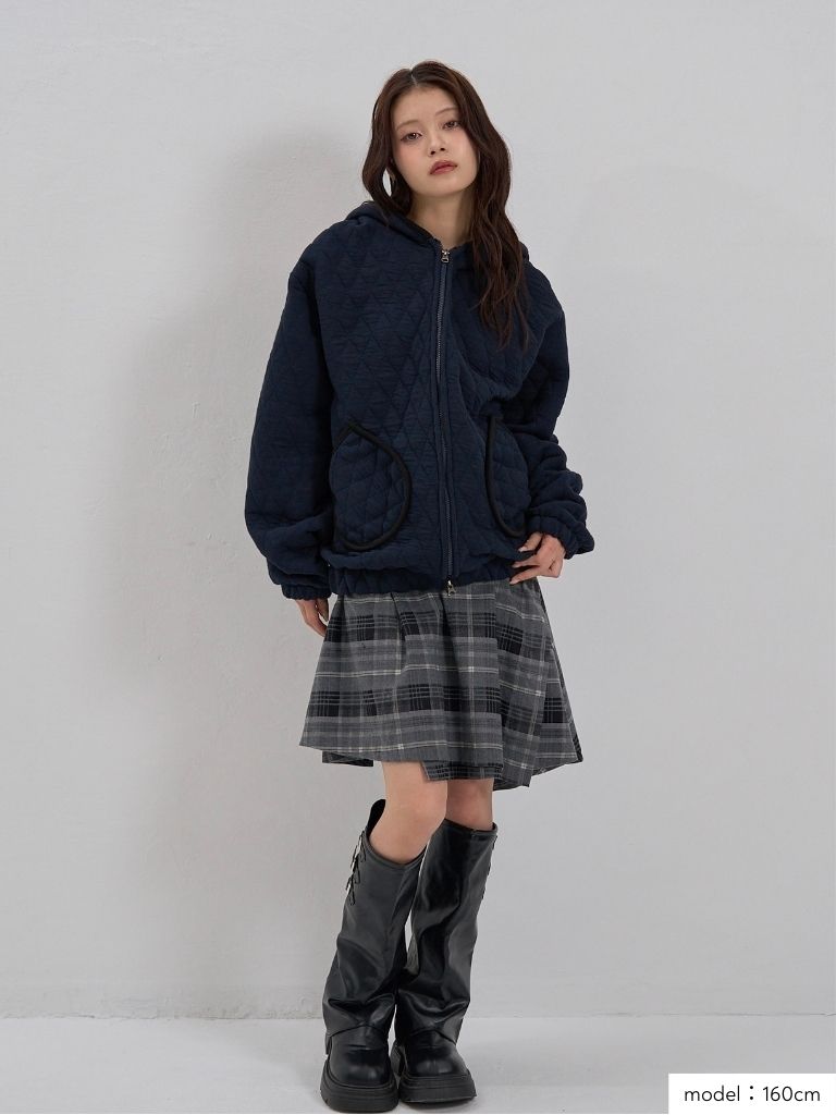 soft quilting hoodie