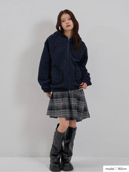 soft quilting hoodie