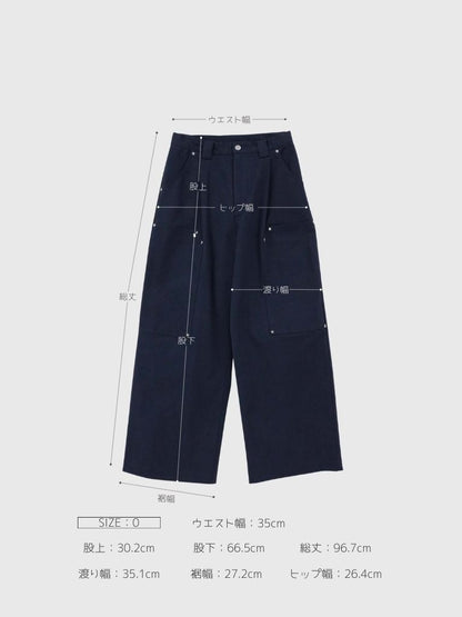 mini studs wide pants