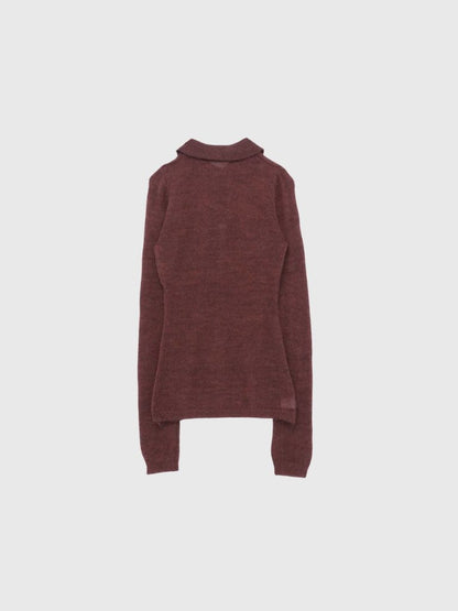 light sheer polo knit