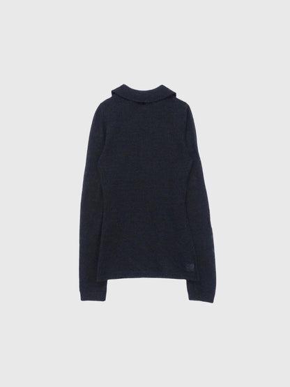 light sheer polo knit