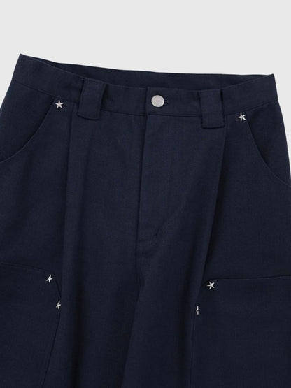 mini studs wide pants