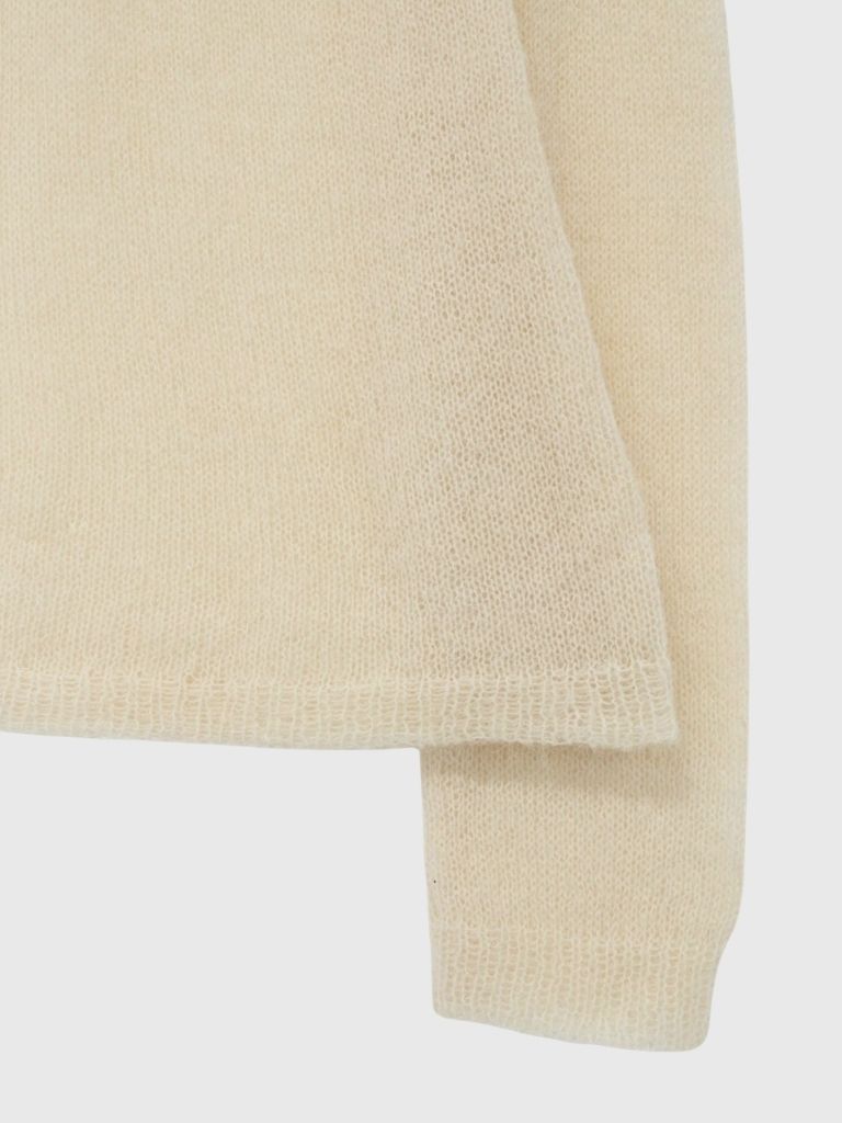 light sheer polo knit