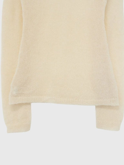 light sheer polo knit