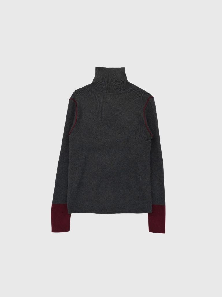 color point turtleneck knit