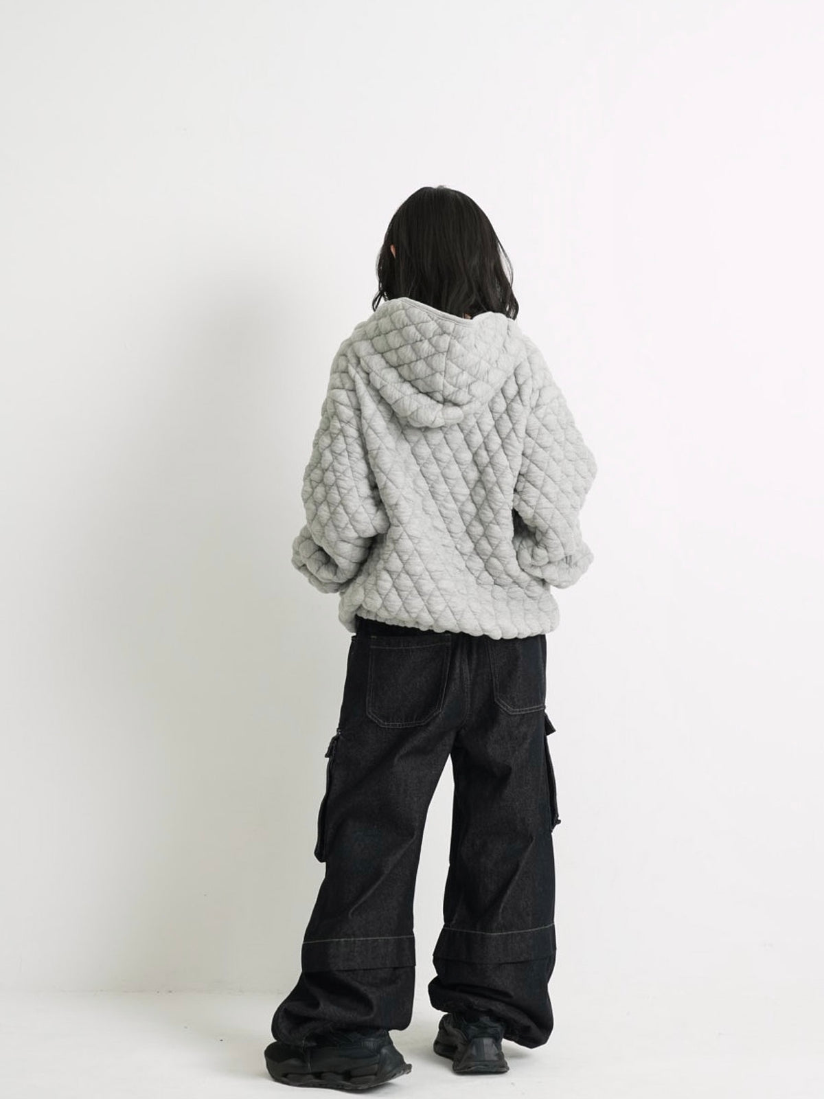 soft quilting hoodie