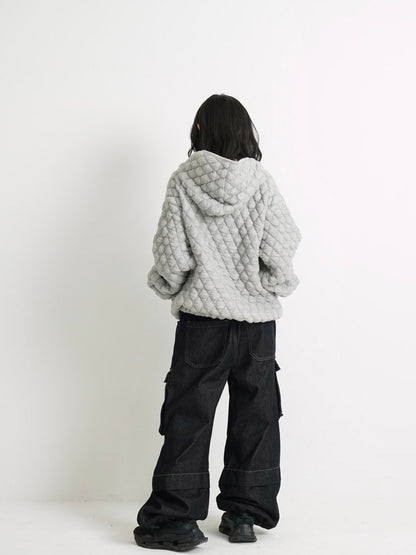 soft quilting hoodie