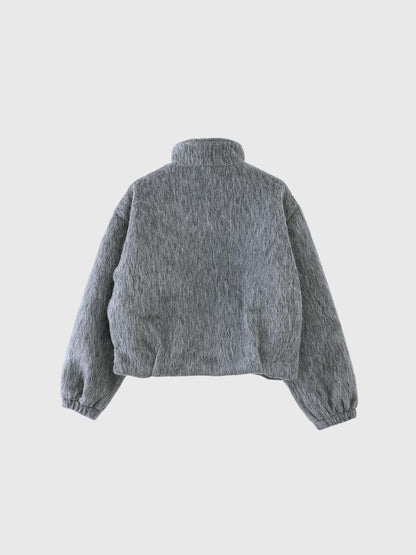 mohair tuck blouson