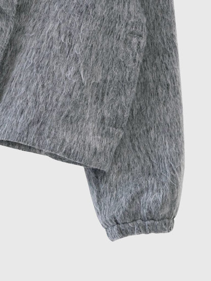 mohair tuck blouson