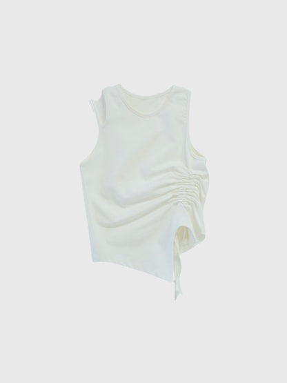 one side draw tops