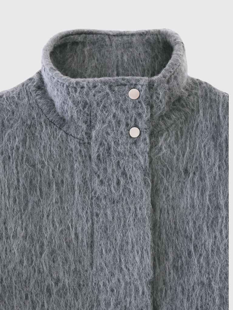 mohair tuck blouson