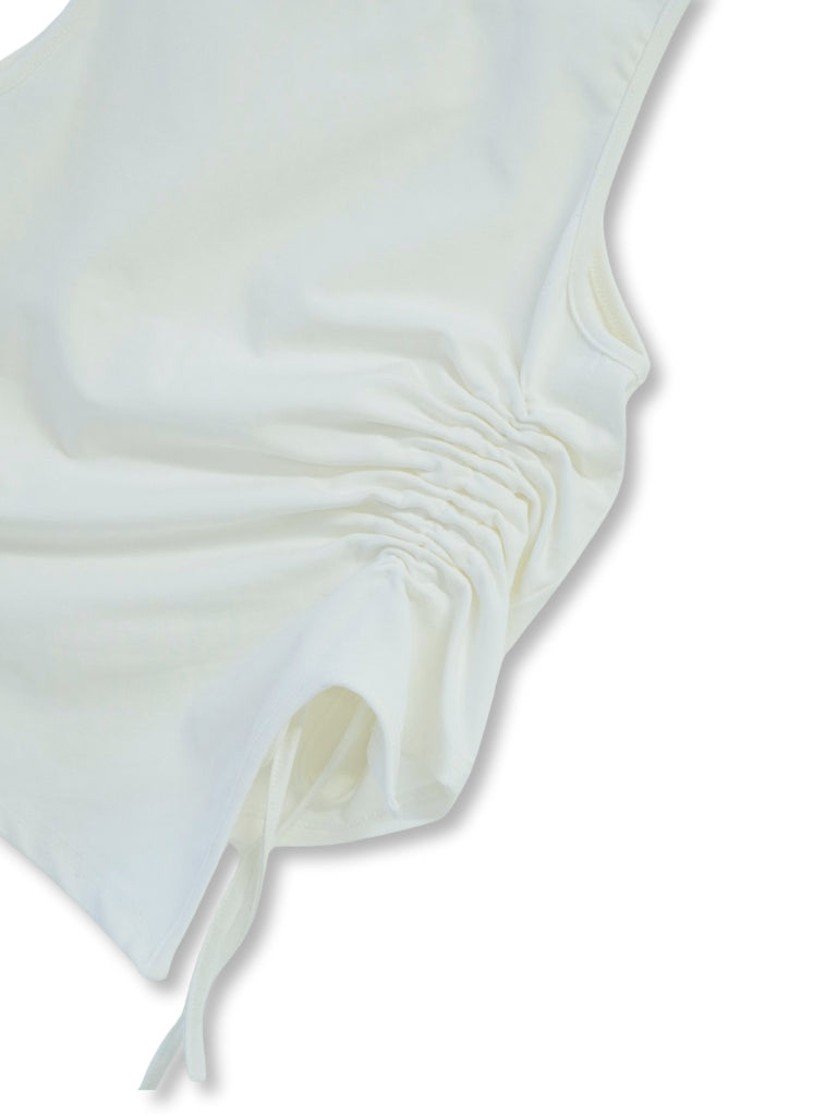 one side draw tops