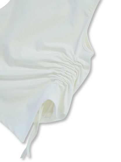 one side draw tops