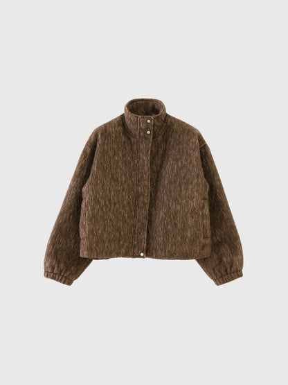 mohair tuck blouson