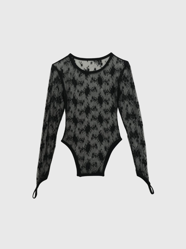 lace side cutout tops