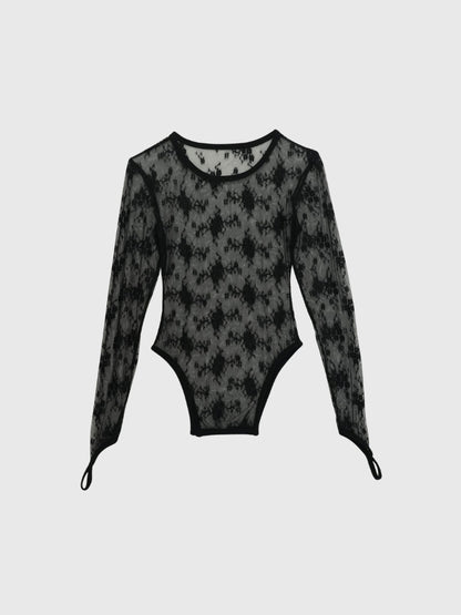 lace side cutout tops