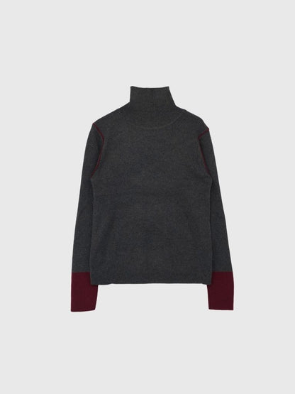 color point turtleneck knit