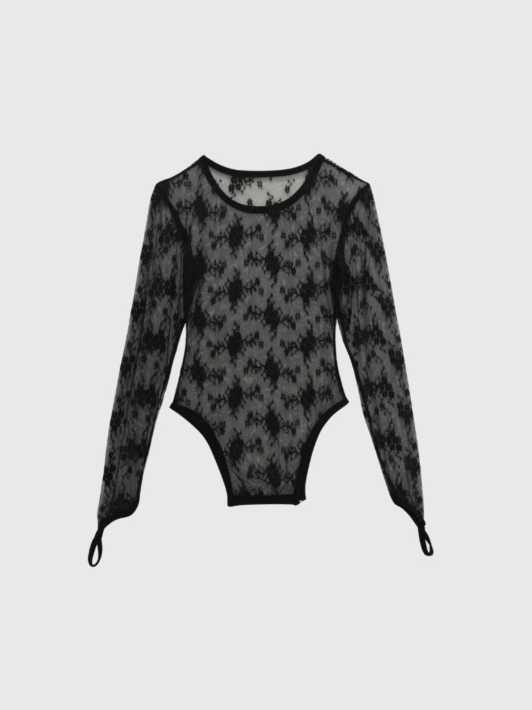 lace side cutout tops
