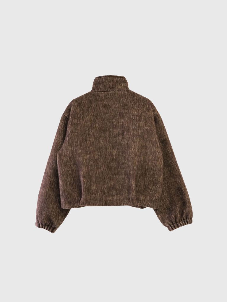 mohair tuck blouson