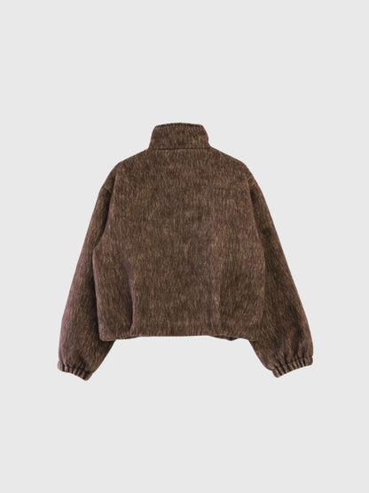 mohair tuck blouson