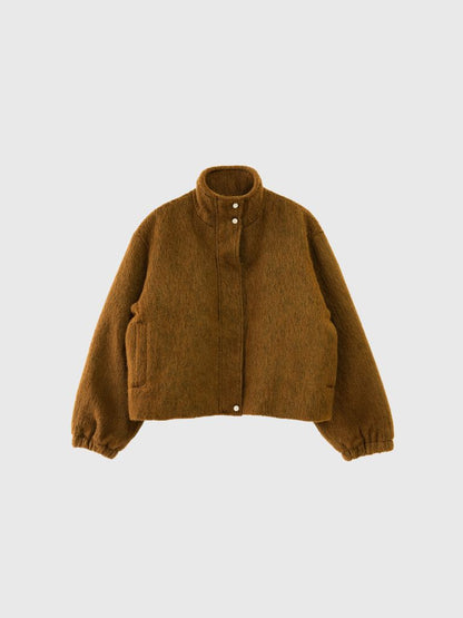 mohair tuck blouson