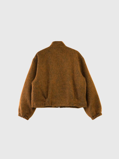 mohair tuck blouson