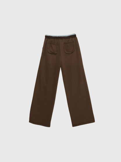 line detail wide sweat pants