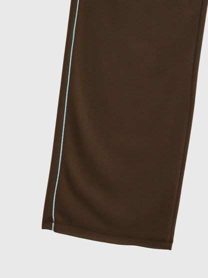 line detail wide sweat pants