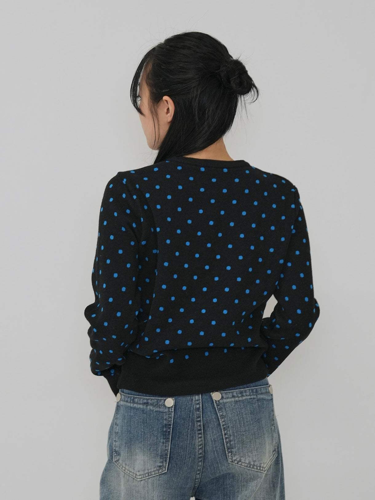 soft dot knit cardigan