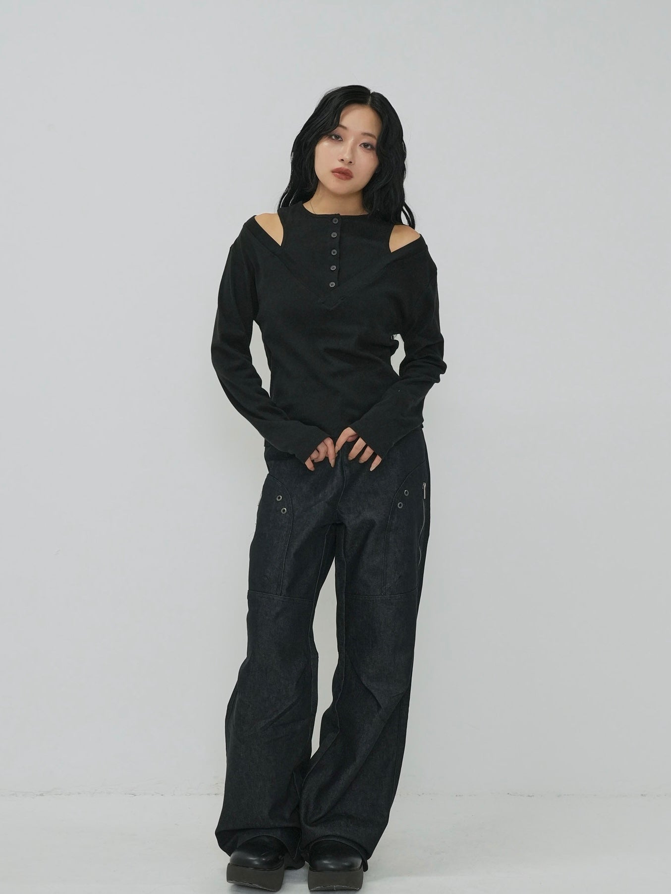 double layer off shoulder tops