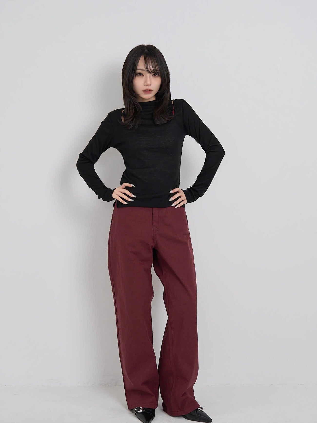 straight cotton pants