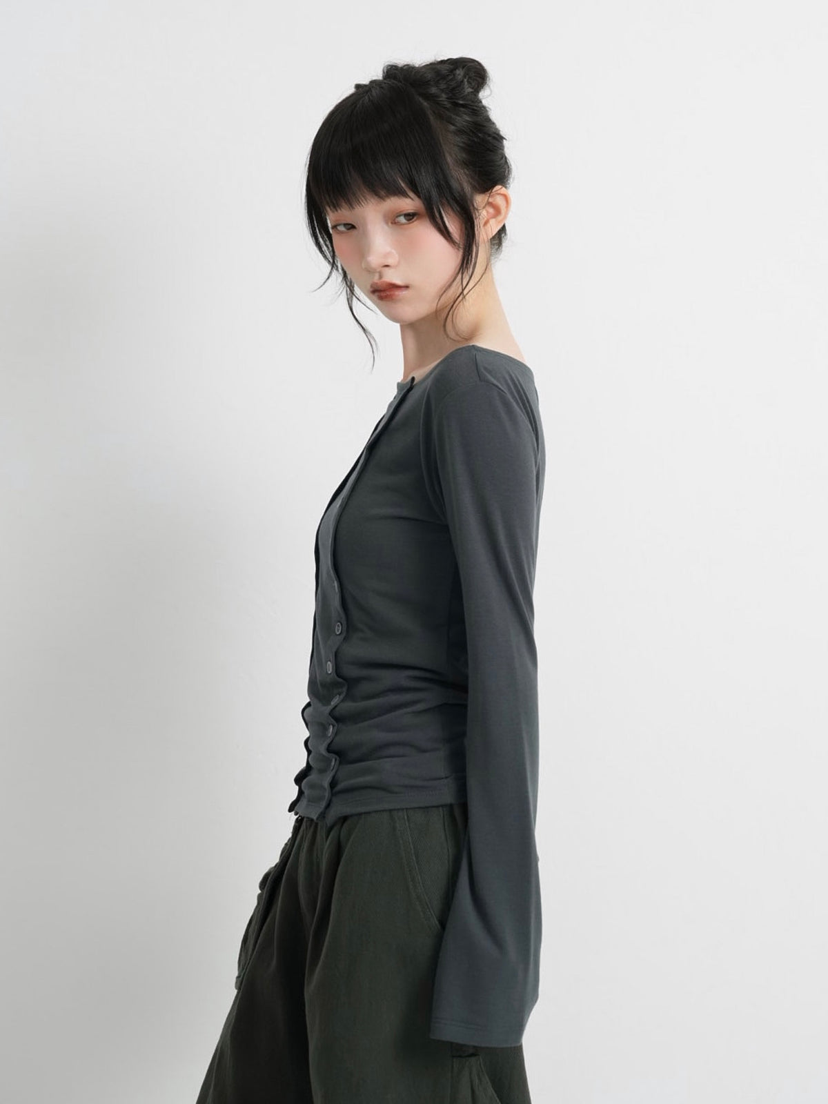 double row button tops