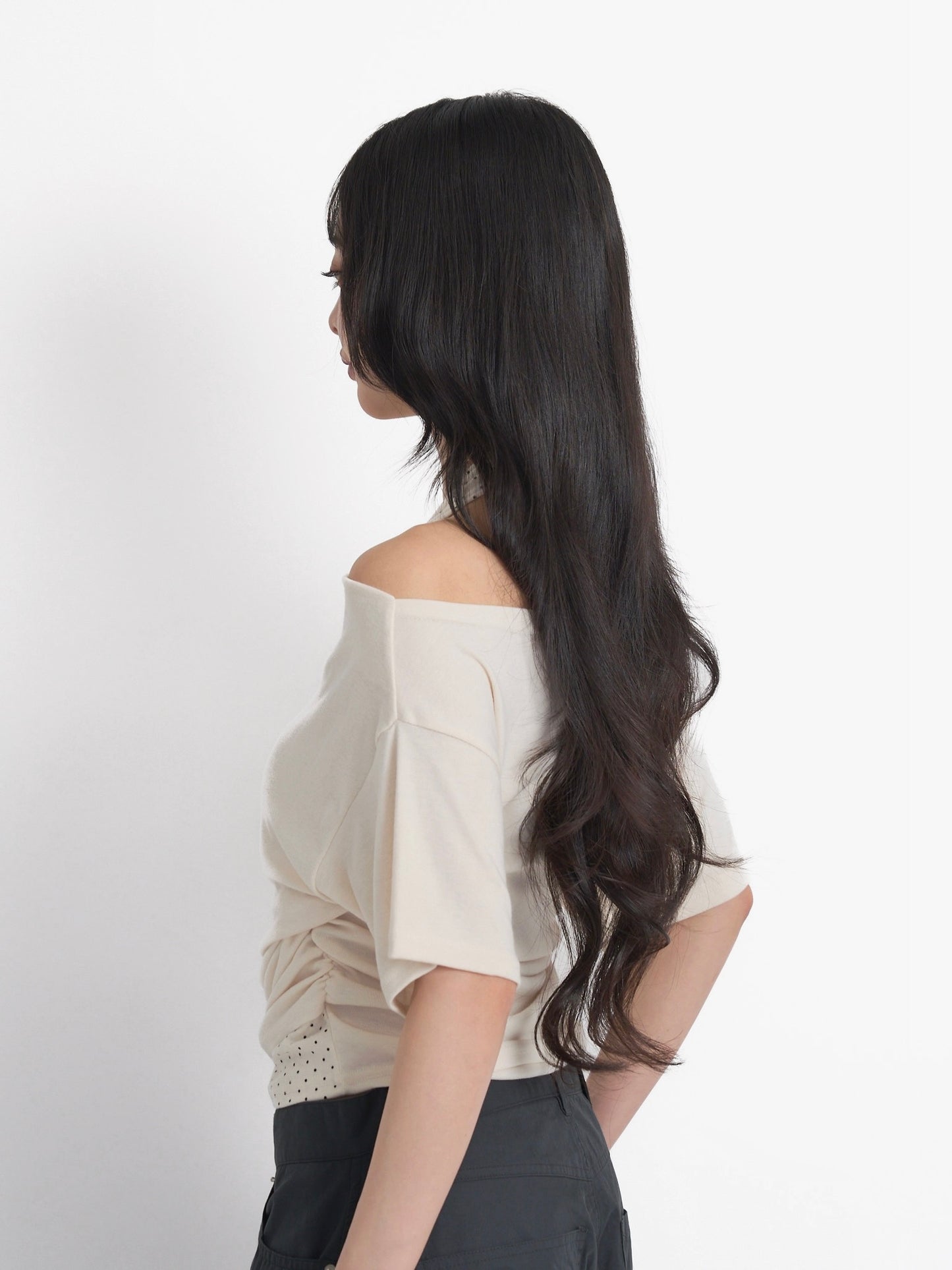 drape dot layered tops