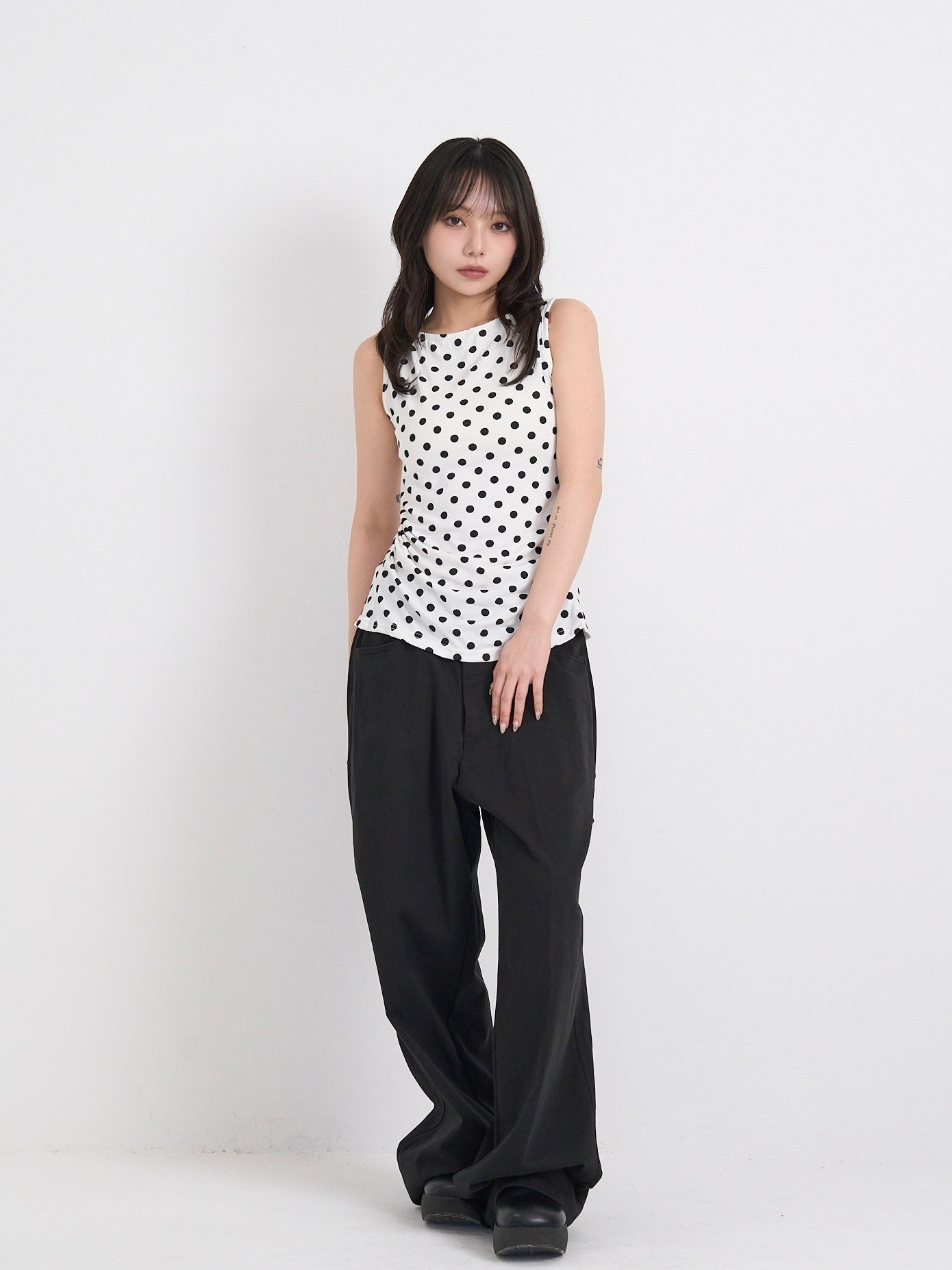 dot back cut out tops
