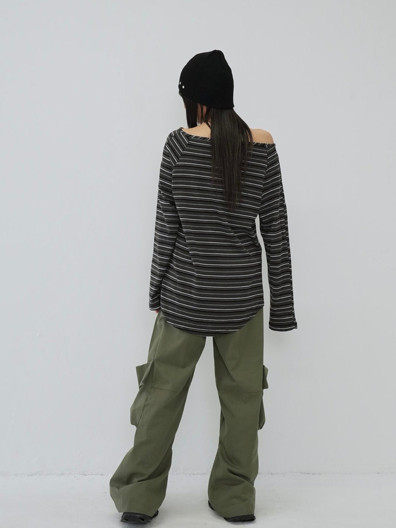 folding waist jogger pants
