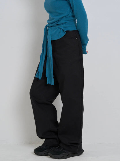 straight cotton pants