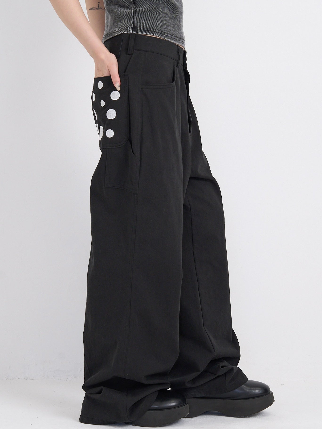 dot pocket pants
