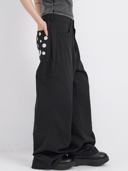 dot pocket pants