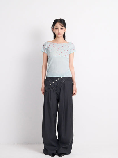 yoke dot rib tops