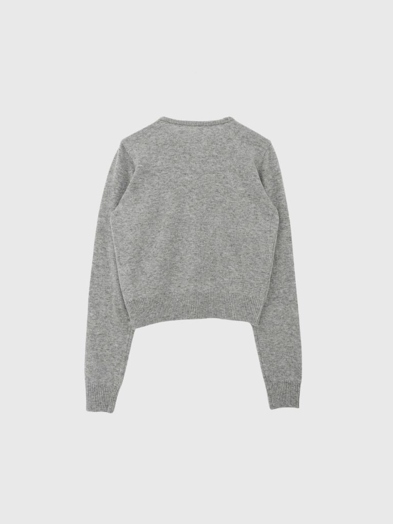 contrast line cardigan