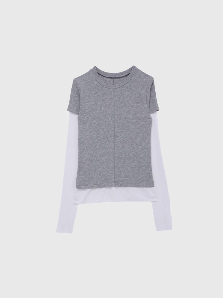 contrast layered tops