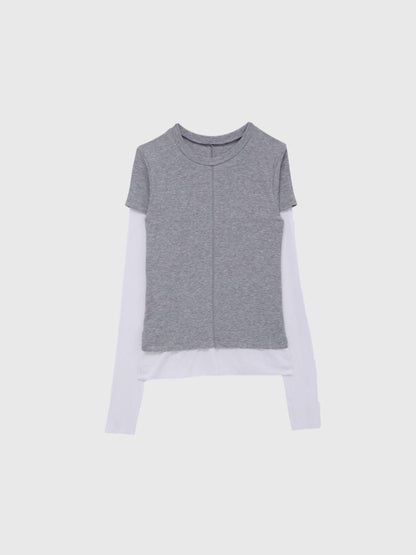 contrast layered tops