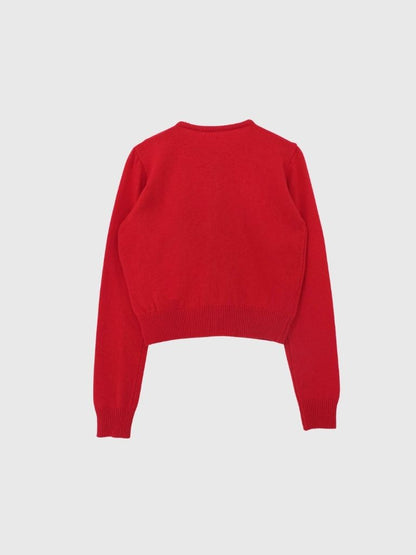 contrast line cardigan