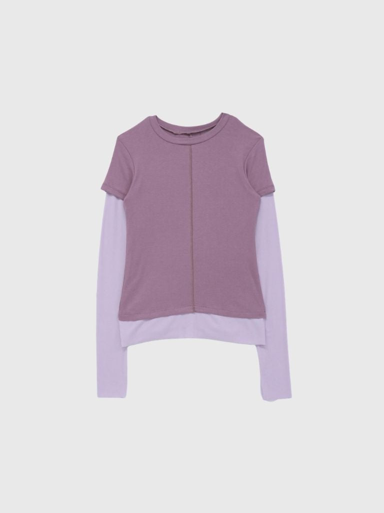 contrast layered tops